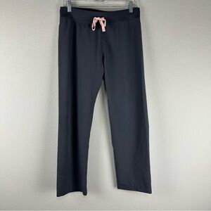 Figs Women's - Dark Gray with Pink Drawstring